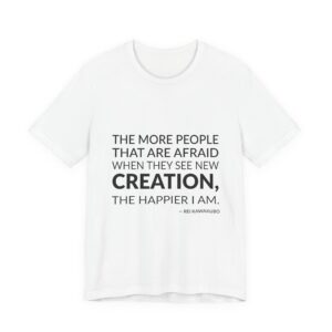 'The More People That Are' — Rei Kawakubo Quote Tee | Wear Words Black-on-White Statement Shirt — Classic Tee