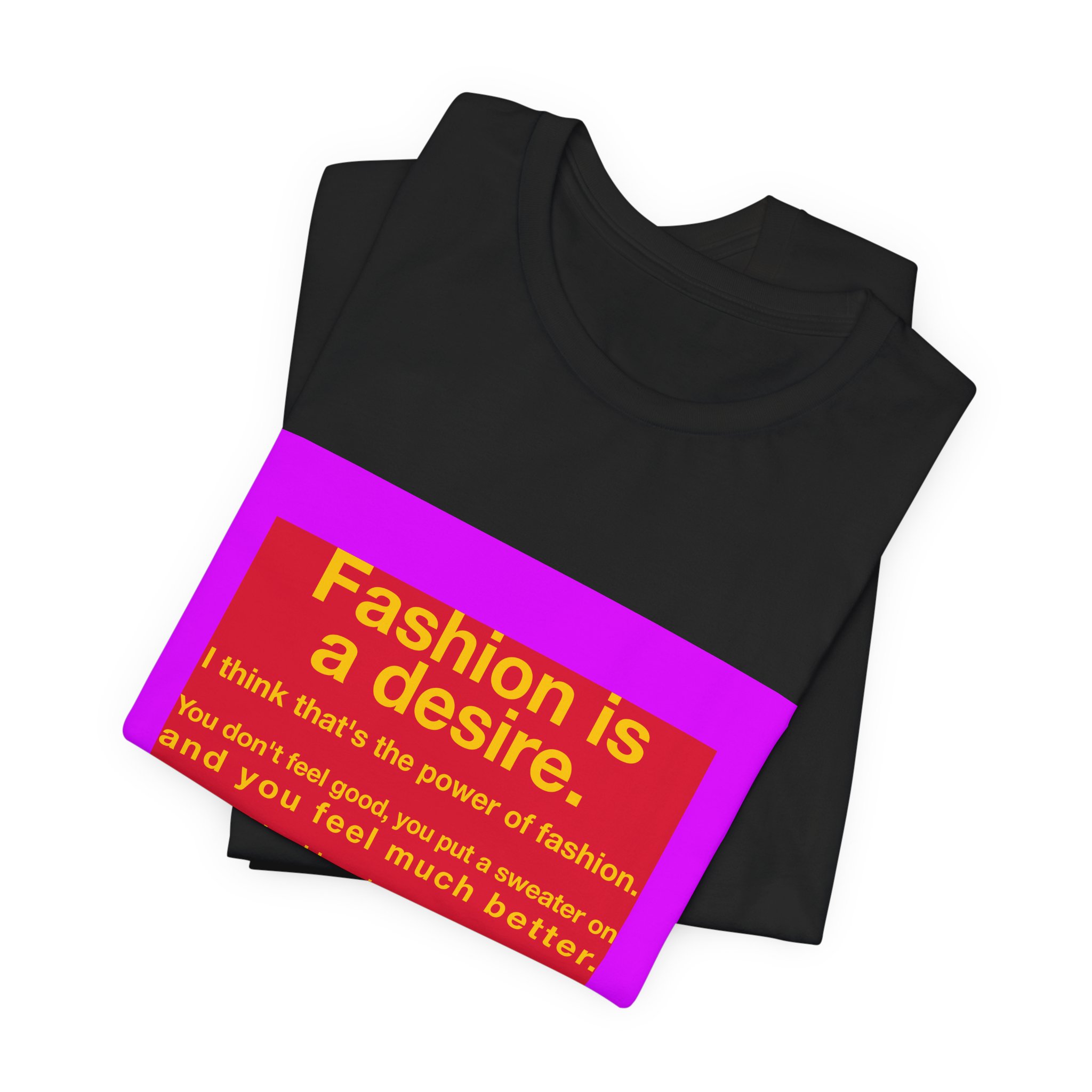 'Fashion is a Desire' — Dries Van Noten Quote Tee | RQuéV Black-on-White Statement Shirt — Classic Tee - Image 4