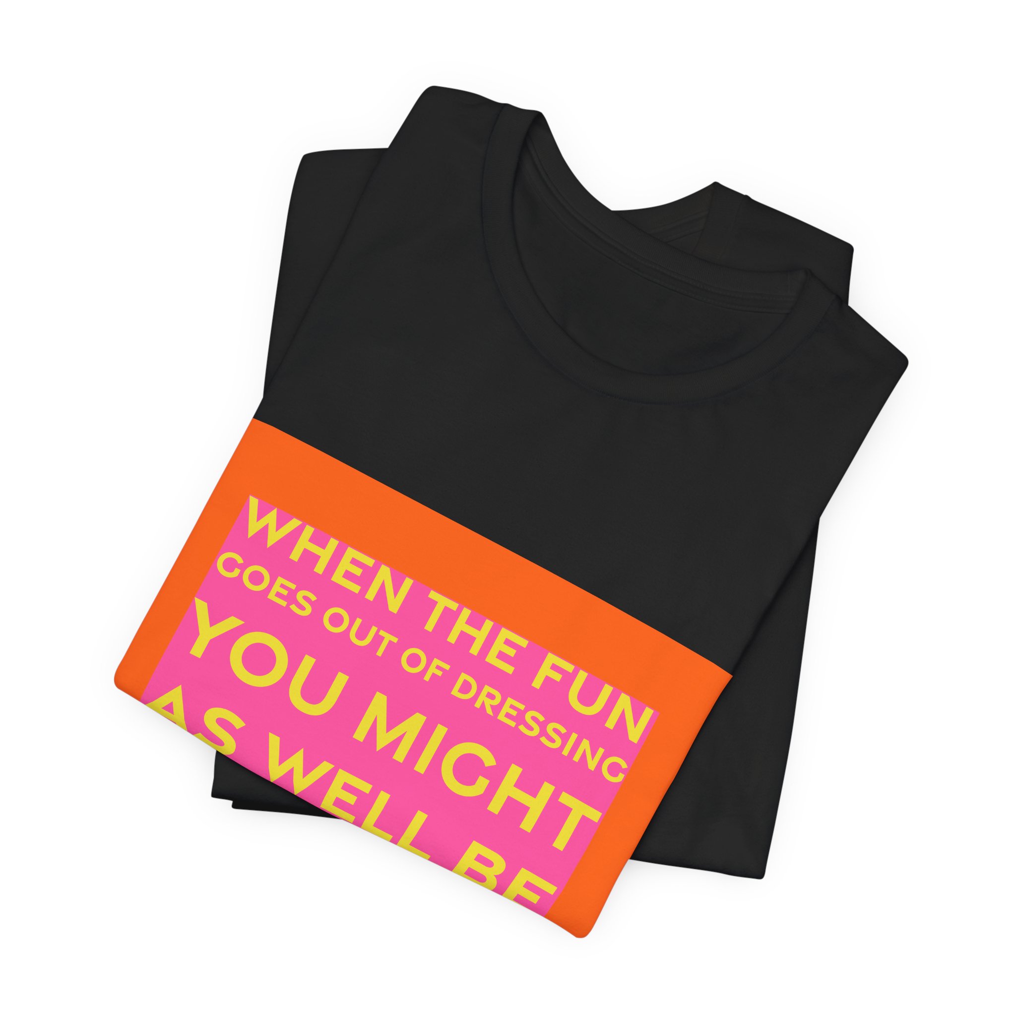 'When the Fun Goes Out' — Iris Apfel Quote Tee | RQuéV Black-on-White Statement Shirt — Classic Tee - Image 2