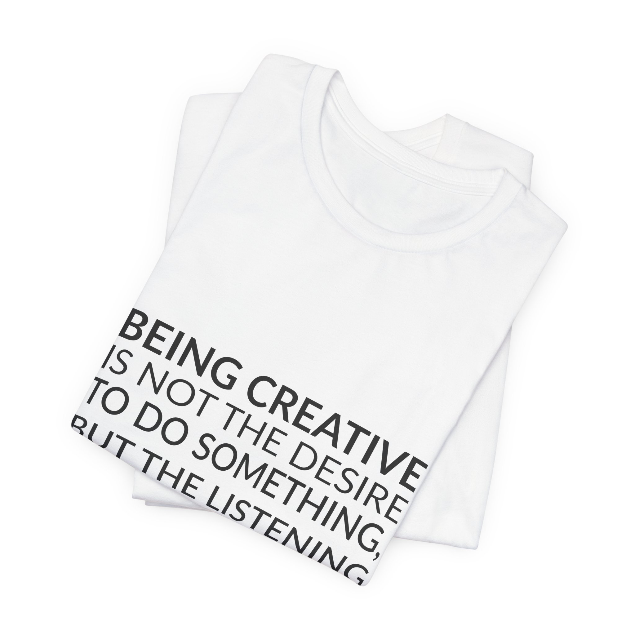 'Being Creative is Not the' — Anni Albers Quote Tee | Wear Words Black-on-White Literary Tee — Classic Tee - Image 3