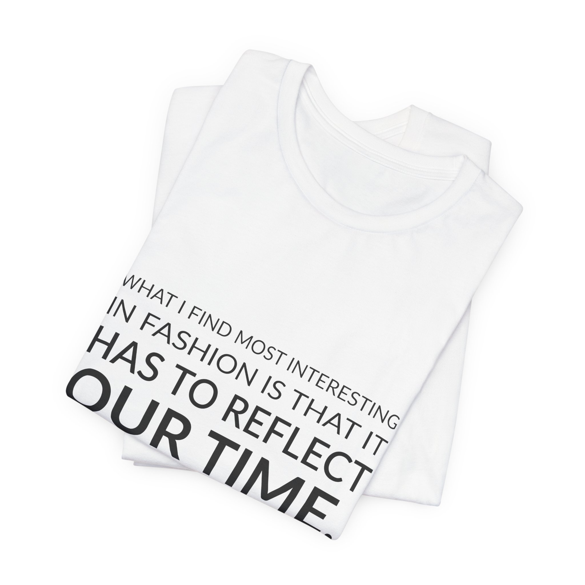 'You Have to Witness Your Own Moment' — Nicolas Ghesquière Quote Tee | Wear Words Black-on-White Literary Tee — Classic Tee - Image 3