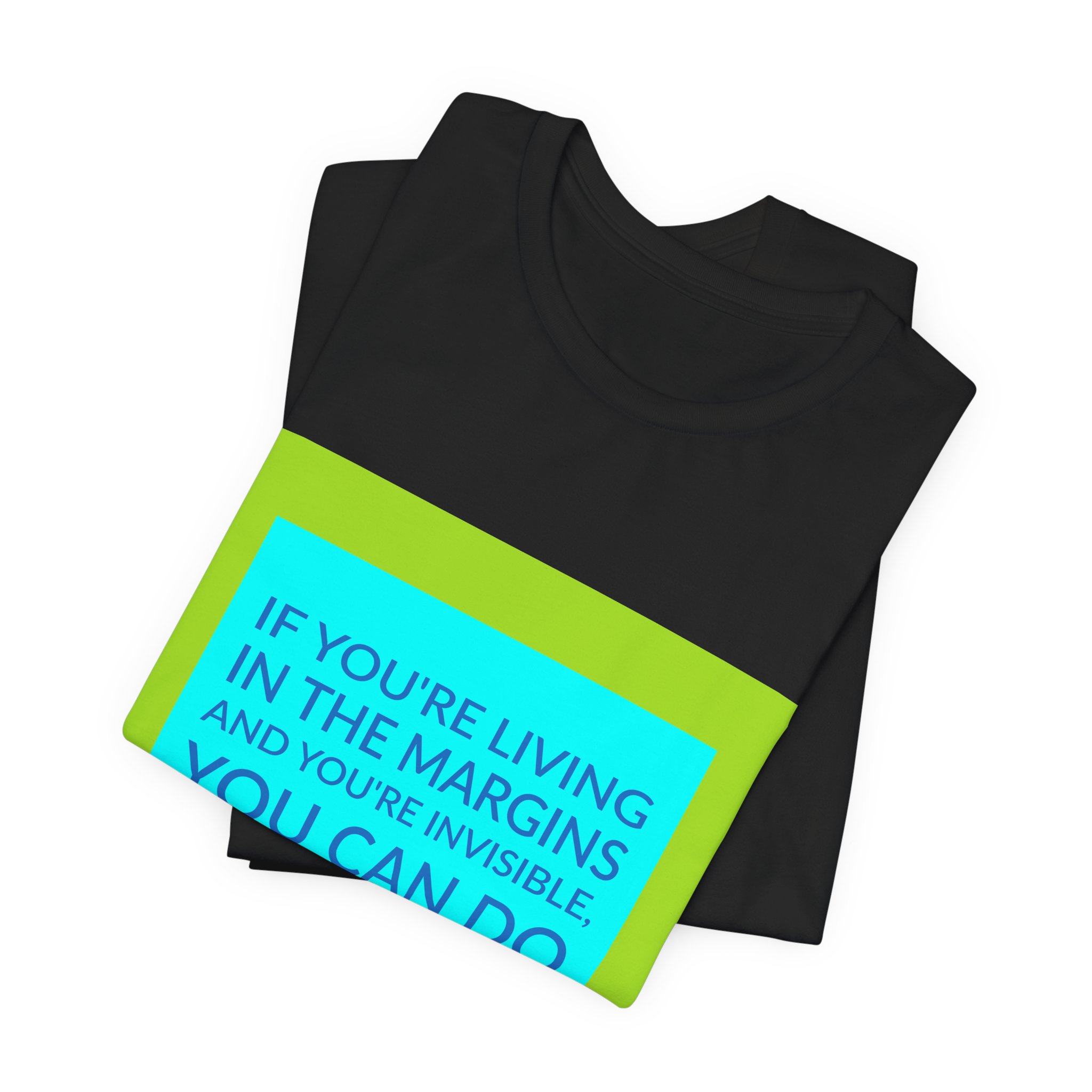 'If You're Living in the' — Cheryl Dunye Quote Tee | Wear Words Black-on-White Literary Tee — Classic Tee - Image 6