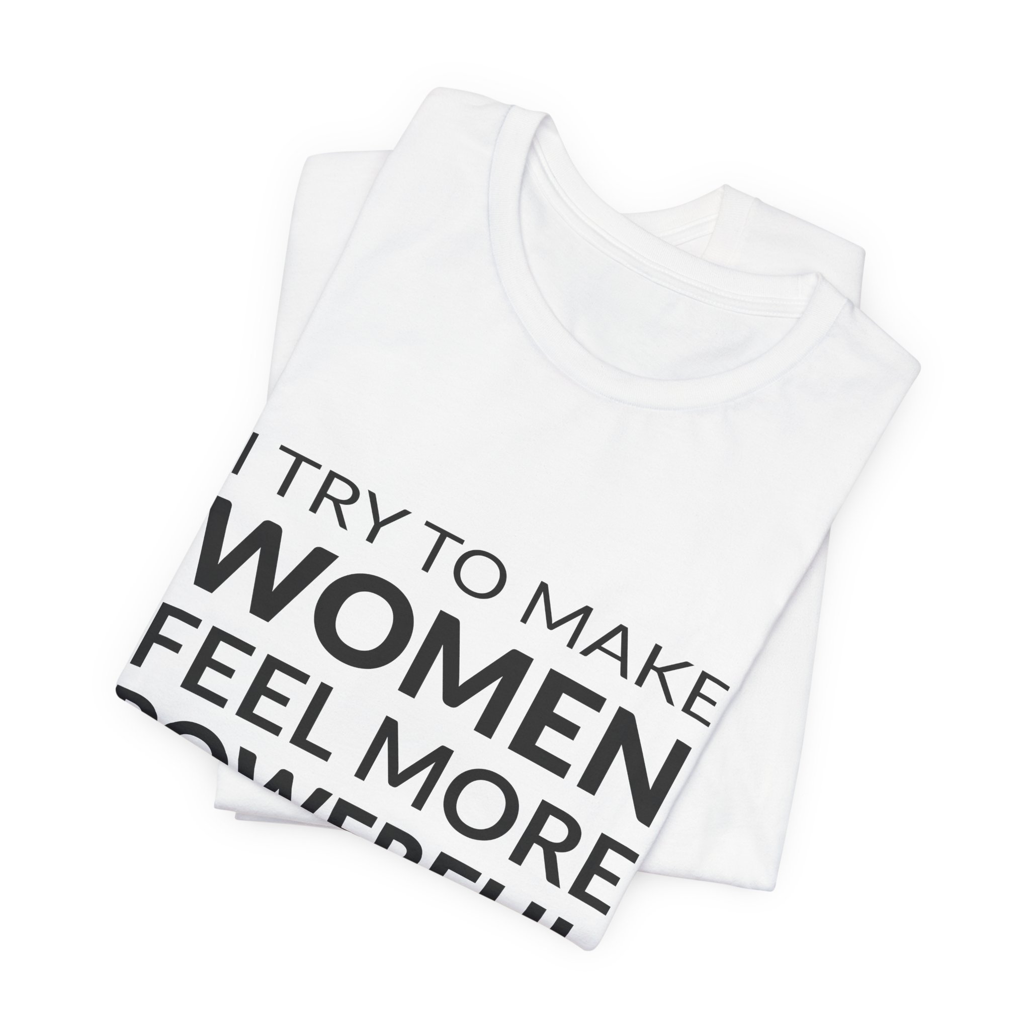 'I Try to Make Women' — Miuccia Prada Quote Tee | Wear Words Black-on-White Literary Tee — Classic Tee - Image 6