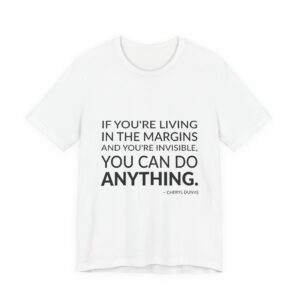 'If You're Living in the' — Cheryl Dunye Quote Tee | Wear Words Black-on-White Literary Tee — Classic Tee