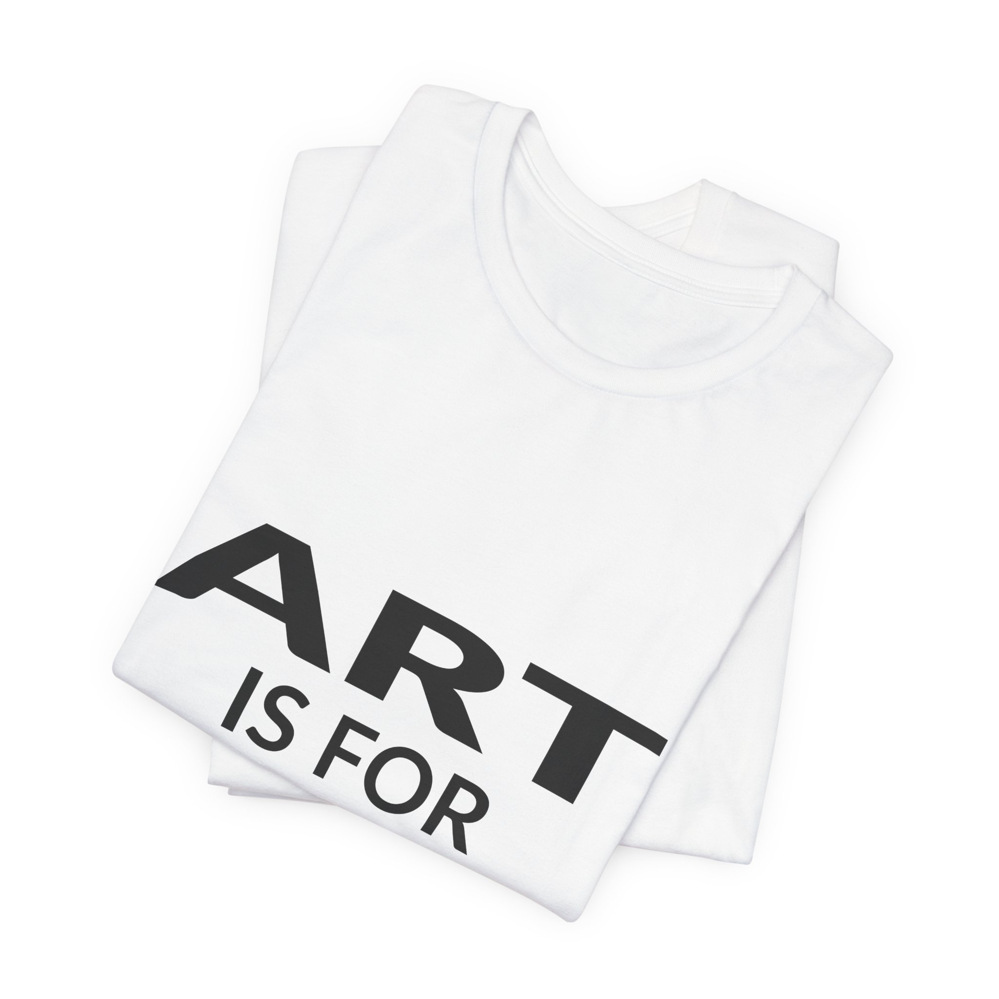 'Art is for Everybody' — Keith Haring Quote Tee | Wear Words Black-on-White Literary Tee — Classic Tee - Image 6