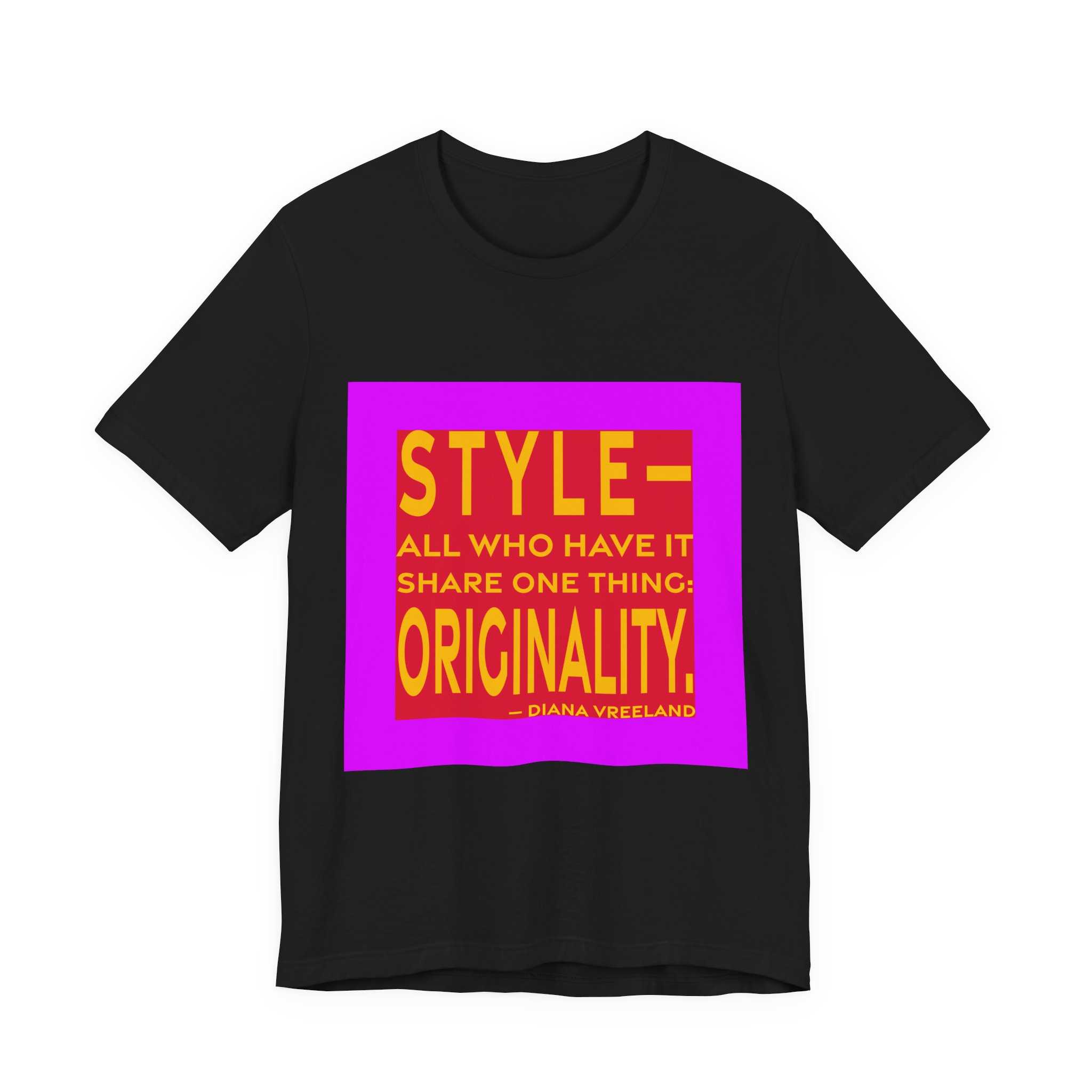 'Originality' — Diana Vreeland Quote Tee | RQuéV Black-on-White Statement Shirt — Classic Tee - Image 8