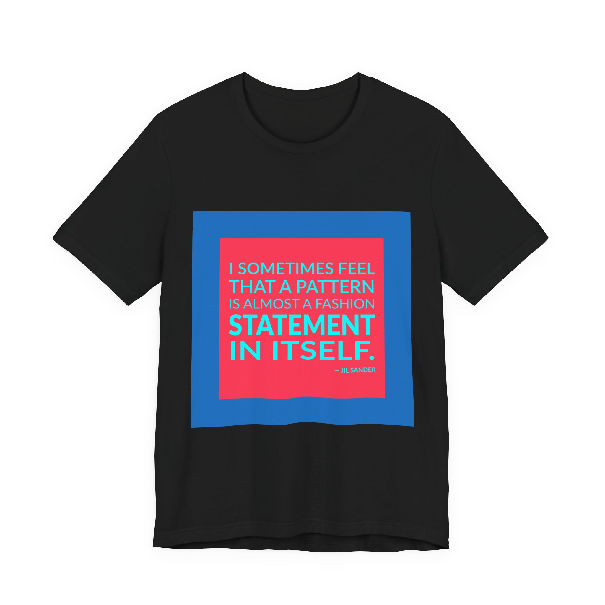 'I Sometimes Feel That a' — Jil Sander Quote Tee | Wear Words Black-on-White Statement Shirt — Classic Tee - Image 2